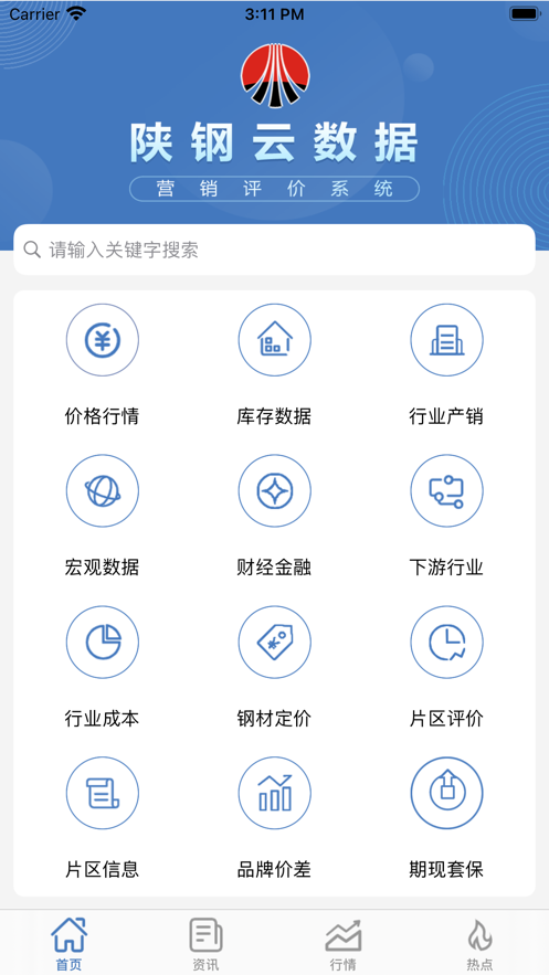 陕钢云数据截图