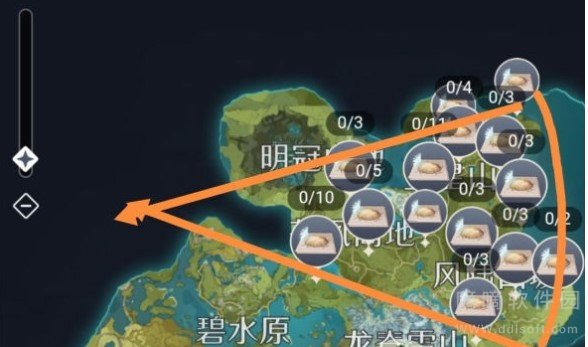 原神蒲公英海的位置在哪里 原神蒲公英海详细位置