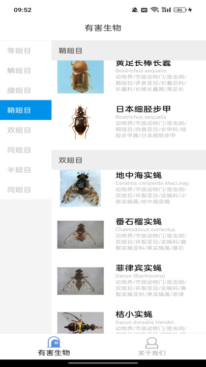 有害生物展示